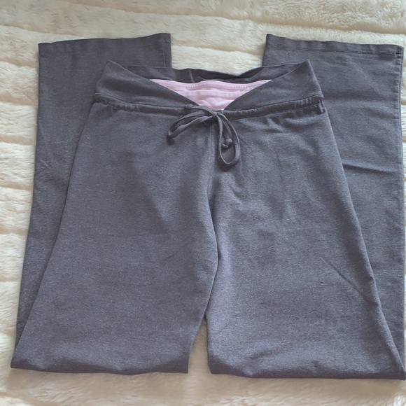 Tuff athletics Y2K grey and pink flare leg yoga Athletic pants M Rare - Picture 7 of 7